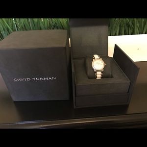 David Yurman ceramic and stainless watch